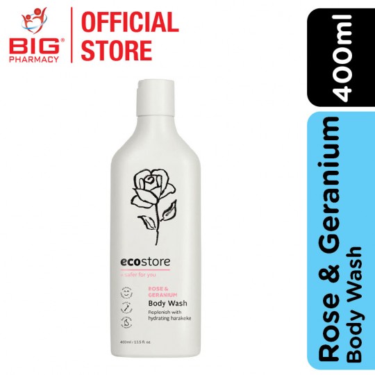 Ecostore Body Wash Rose & Geranium 400ml