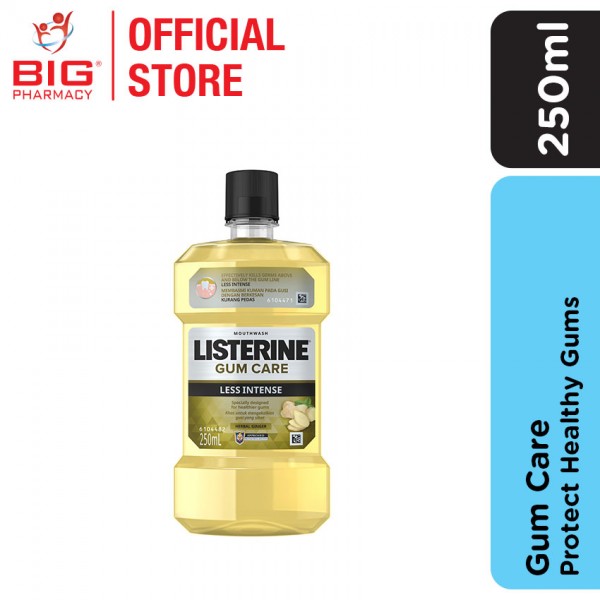 Listerine M/Wash 250ml Gum Care Less Intense