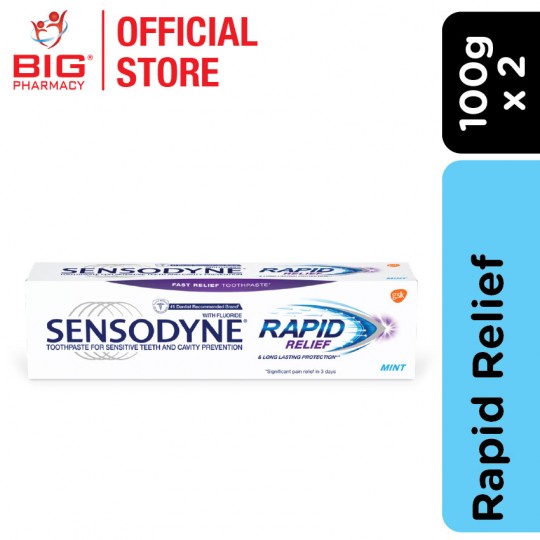Sensodyne Toothpaste Rapid Relief 100g X2