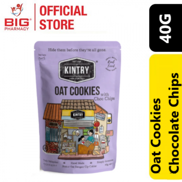 Kintry Oat Cookie With Choc Chips 40g