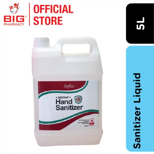 Sofia Instant Hand Sanitizer Liquid 5L