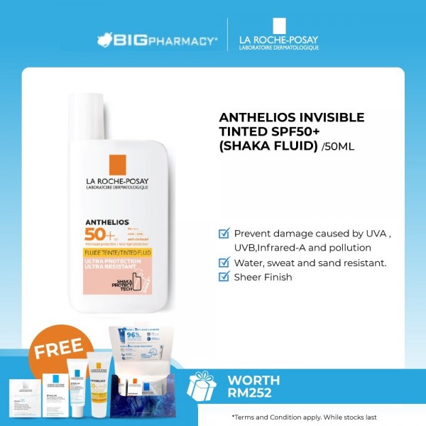 La Roche Posay Anthelios Invisible Tinted Spf50+ (Shaka Fluid) 50ml
