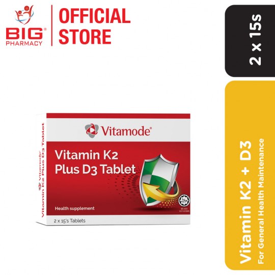 Vitamode Vitamin K2 + D3 Tab 2X15s