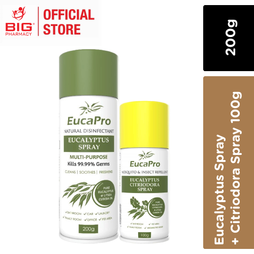 Eucapro Eucalyptus Spray 200g + Citriodora Spray 100g
