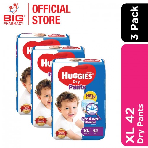 Huggies Dry Pants Super Jumbo Pack XL 42SX3