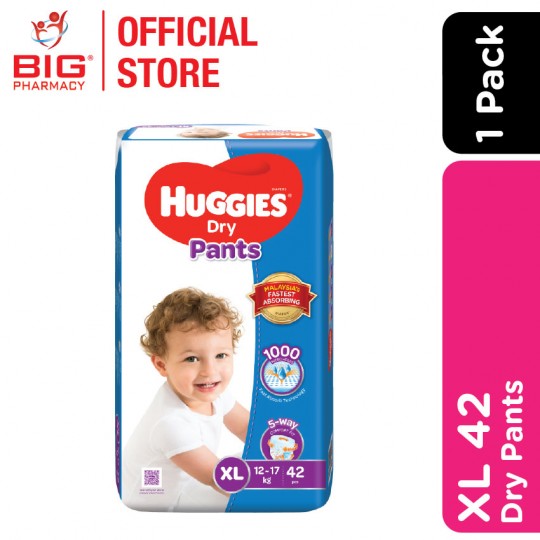 Huggies Dry Pants Super Jumbo Pack XL 42S