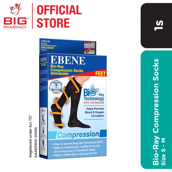 Ebene Bio-Ray Compression Socks (S/M) 1S