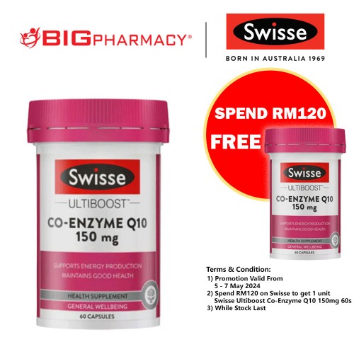 Swisse Ultiboost Co-Enzyme Q10 150mg 60s