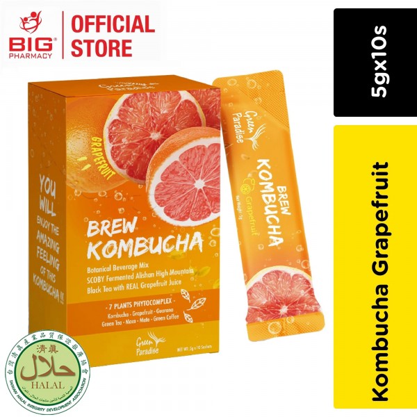 Green Paradise Kombucha Grapefruit 5g x 10s
