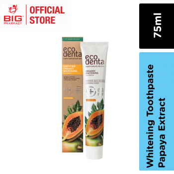 GWP- ECODENTA T/PASTE WHTIENING WITH PAPAYA EXTRACT 75ML