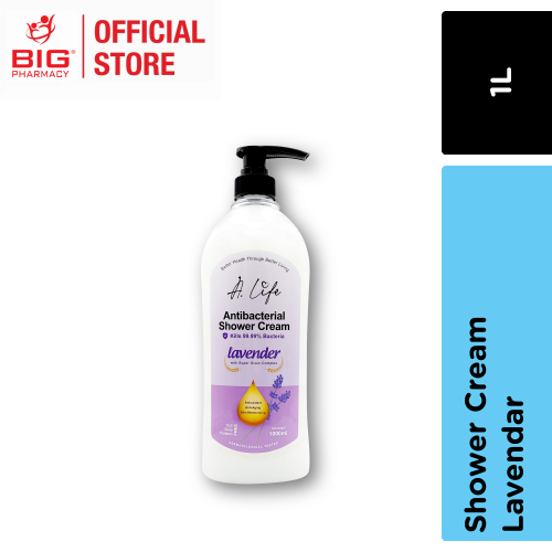 A.LIFE ANTI-BACTERIAL SHOWER CREAM LAVENDER 1000ML