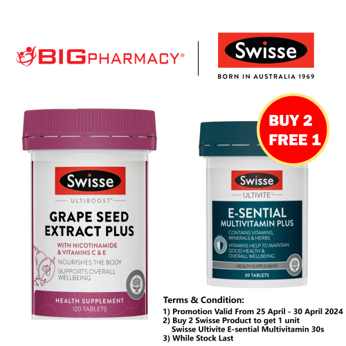 Swisse Ultiboost Grape Seed Extract Plus 120s