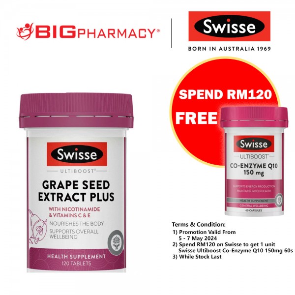 Swisse Ultiboost Grape Seed Extract Plus 120s