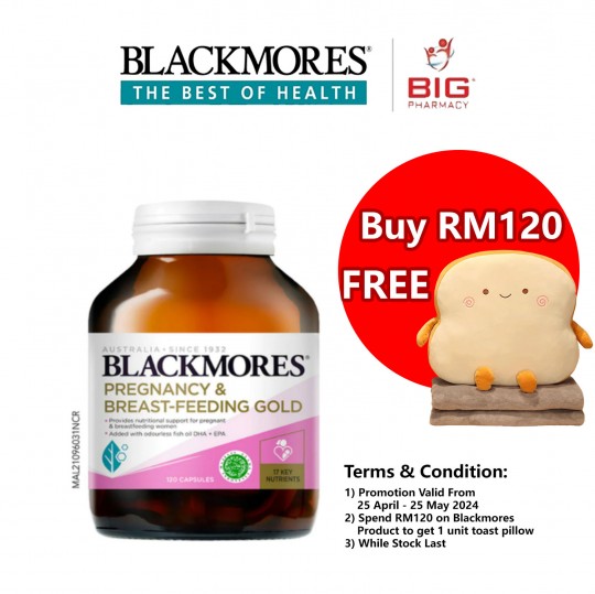 Blackmores PREGNANCY AND BREAST FEEDING GOLD 120-NEW AUG 22