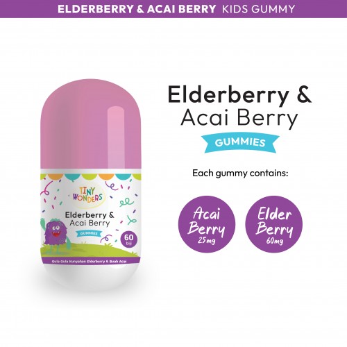 Tiny Wonders Elderberry & Acai Berry Gummy 60s