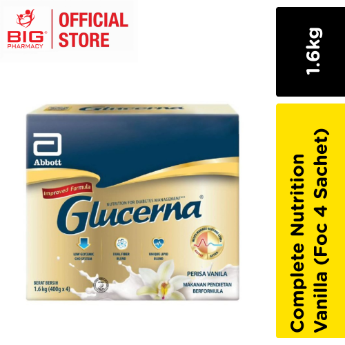 Glucerna Vanilla 1.6kg Foc 4 Sachet