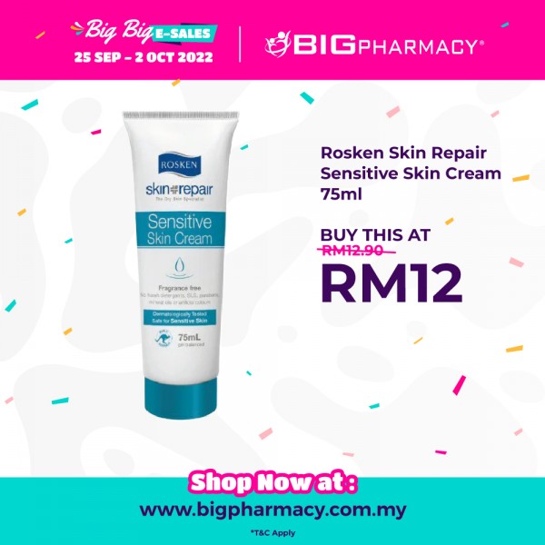 Rosken Skin Repair Sensitive Skin Cream 75ml