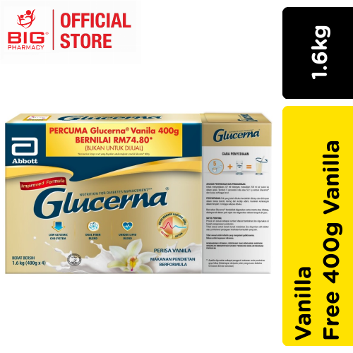 Glucerna Vanilla 1.6kg Foc 400g