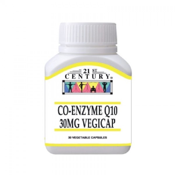 21st Century Co-Enzyme Q10 30mg Veg Caps 30s