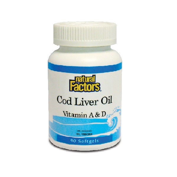 Natural Factors Cod Liver Oil 90S - Nett