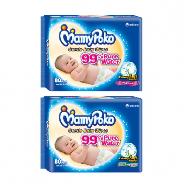 Mamypoko Baby Wipes C/Soft Frag 20X3