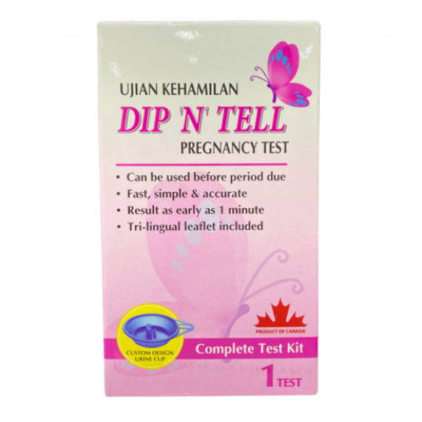 Dip N Tell Pregnancy Test Kit 1s (New)