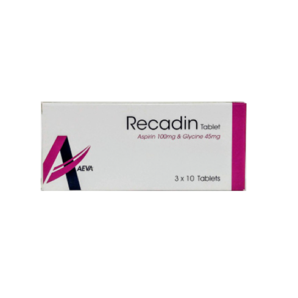 Recadin 100mg Tab 30S (Aspirin 100mg)