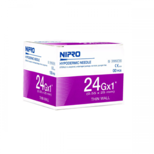 Nipro Needle 24Gx1"100s