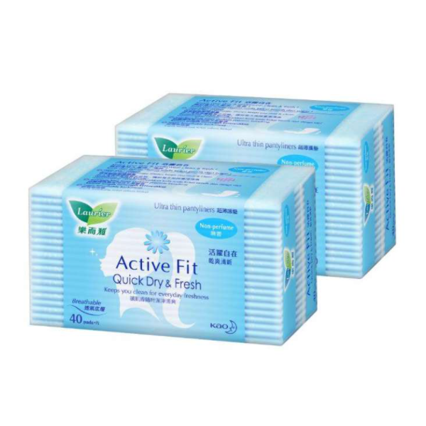 Laurier Active Fit Pantyliner Non Perfume 40S X2