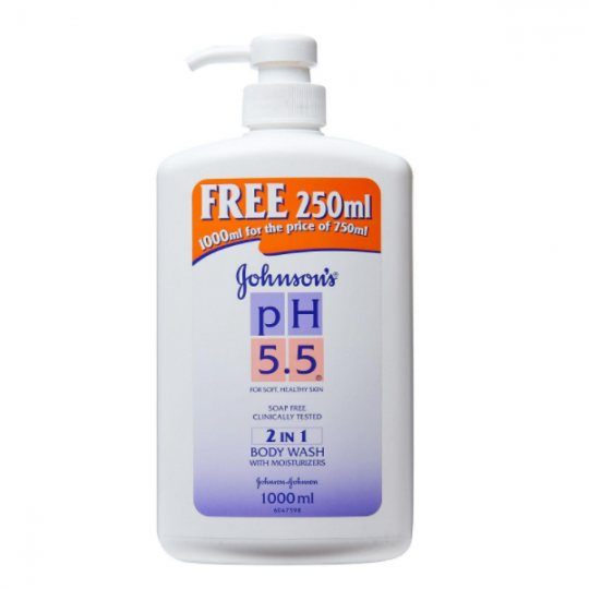 Johnsons Body Wash Ph5.5 2 In 1 750ml FOC 250ml