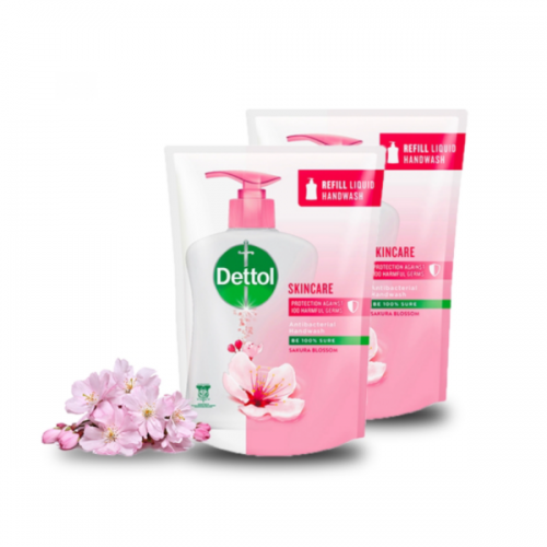 Dettol Hand Soap Skincare (Refill Pouch) 225ml X2