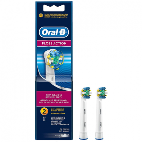 Braun Oral B Flossaction Brush Refill 2S (Eb25-2)