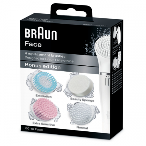 Braun Face Epilator Brush Refill 4 Brush Se80-M