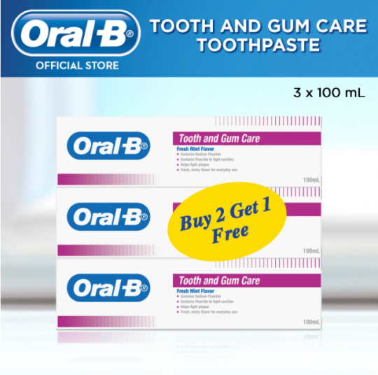 Oral-B T/Paste Tooth & Gum Care 3X100ml (B2F1)
