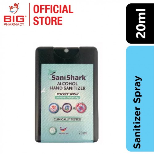Sani Shark Hand Sanitizer Pocket Size 20ml