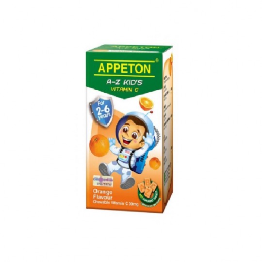 Appeton A-Z Kids Vit C 30mg Orange 100s