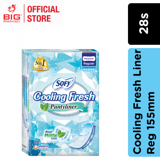 Sofy Cooling Fresh Liner Reg 155mm 28s