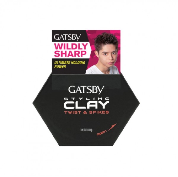 Gatsby Styling Clay-Twist&Spikes 50gm
