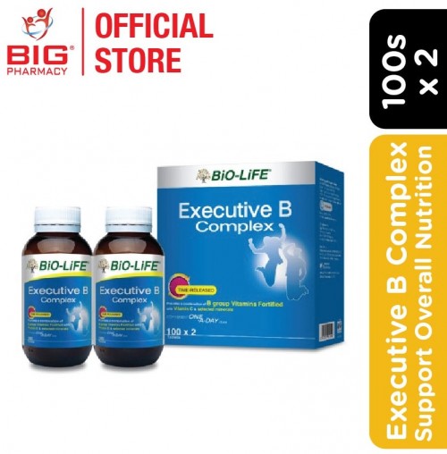Biolife Executive B Complex 2X100s