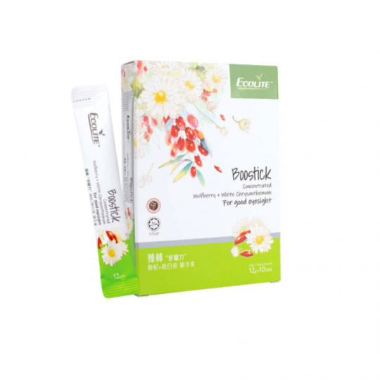 Ecolite Boostick Concentrated Wolfberry+White Chrysanthemum 12G X 10s