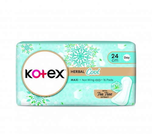 Kotex Nat Care Maxi Nw Herbal Cool 24cm 16s