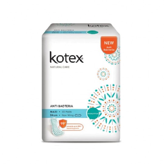 Kotex Nat Care Maxi Nw Anti Bac Odor 24cm 20s