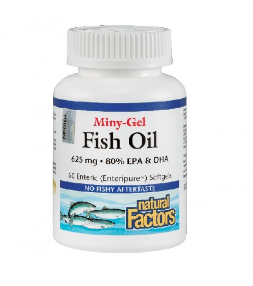 Natural Factors Mini-Gel Fish Oil 625mg 60S - Nett