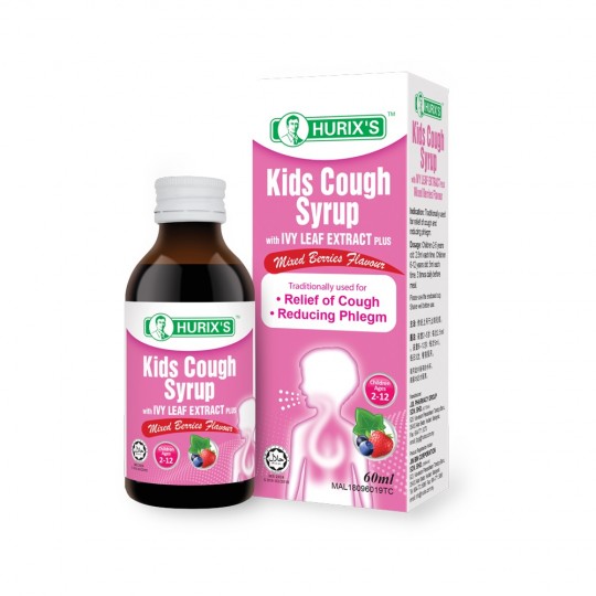 Hurixs Kids Cough Syrup with Ivy Leaf Plus 60ml