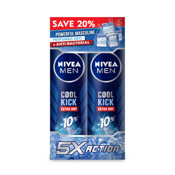 Nivea (M) Cool Kick Spray 2X150ml