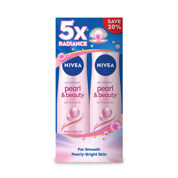 Nivea (F) Pearl & Beauty Spray 2X150ml