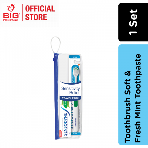 Sensodyne Travel Kit (Toothbrush + Toothpaste Fresh Mint 25g)