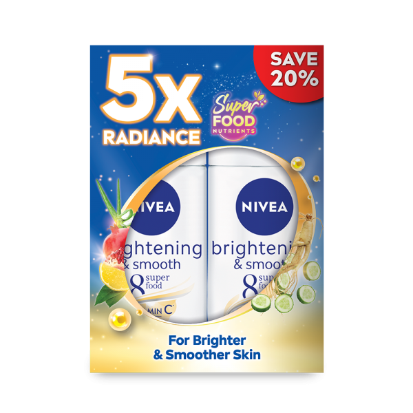 Nivea (F) Roll On Brightening & Smooth 50ml X2