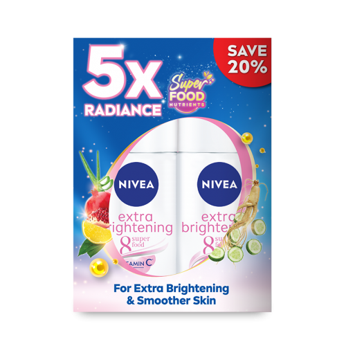 Nivea (F) Roll On Extra Brightening 50ml X2