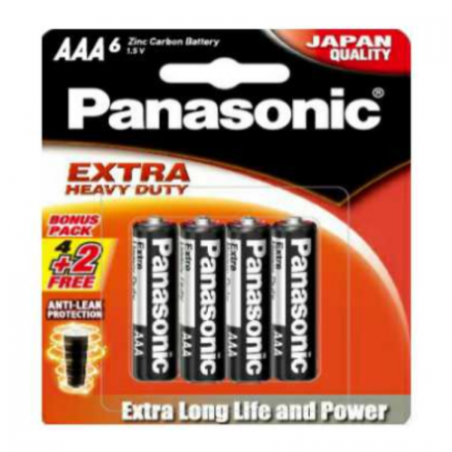 Panasonic Extra Heavy Duty AAA (Um 4shd/6B2F) 4s+2s